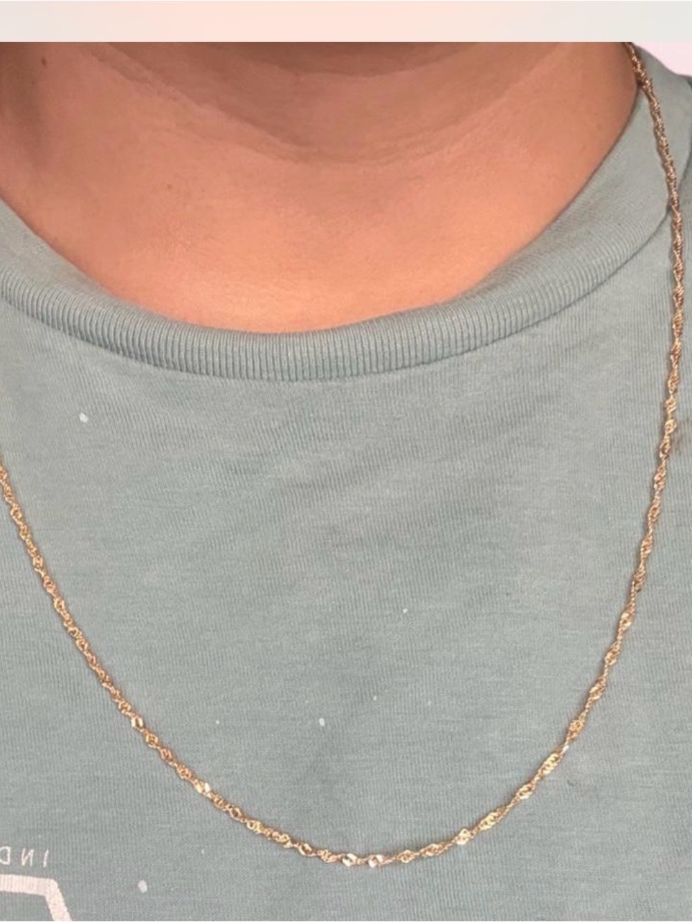 Gold Rope Chain Necklace - Elegant Women's Jewelry